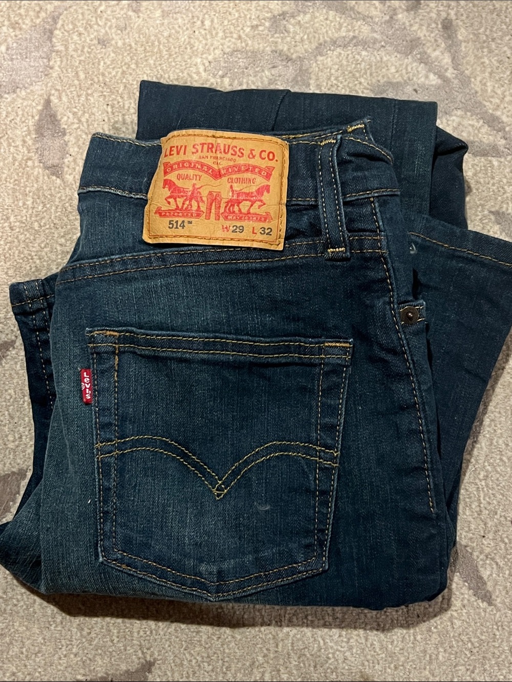 Levi's 514 Slim Straight Jeans - Indigo Blue